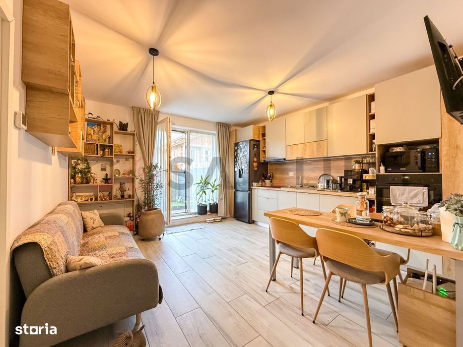 Apartament cu 2 camere si gradina proprie, la cheie, parcare