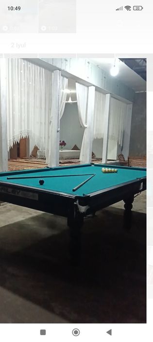 Bilyard stoli komplekt srochna sotiladi