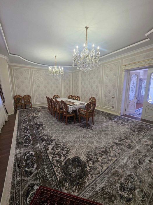 Евродом в Элитной махалле, Кибрай, 6-соток, 2 уровня, 450 м2, 7 комнат