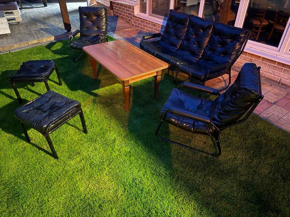 Кожено сепаре от 5 части с маса