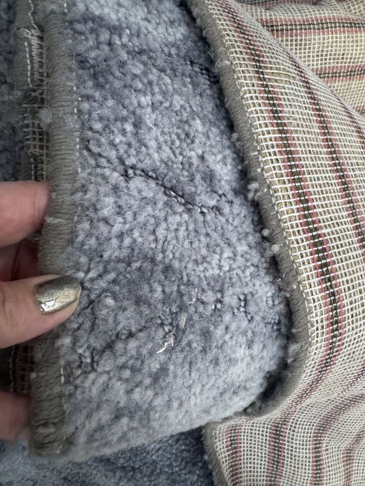 Палас 2х3 красивого серого цвета мягкий легкий