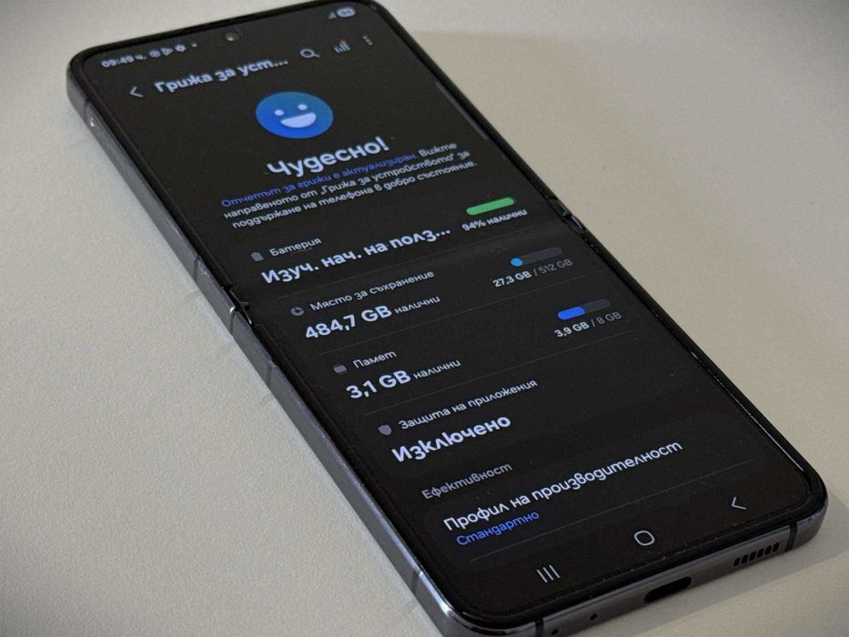 Бартер!Като НОВ! Galaxy Z Flip 5 512GB Graphite (Черен)
