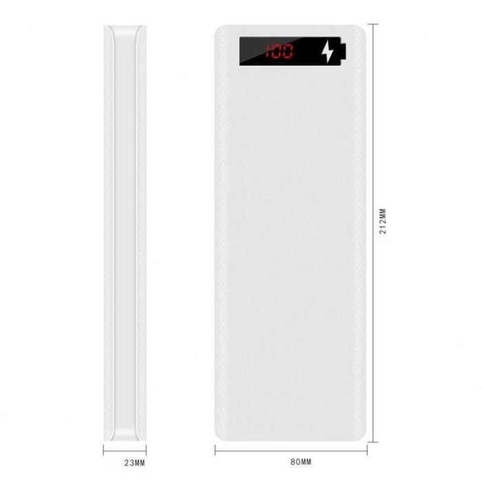 DPLUS L8 20000mAh Външна Батерия Power Bank Реален Капацитет Дисплей