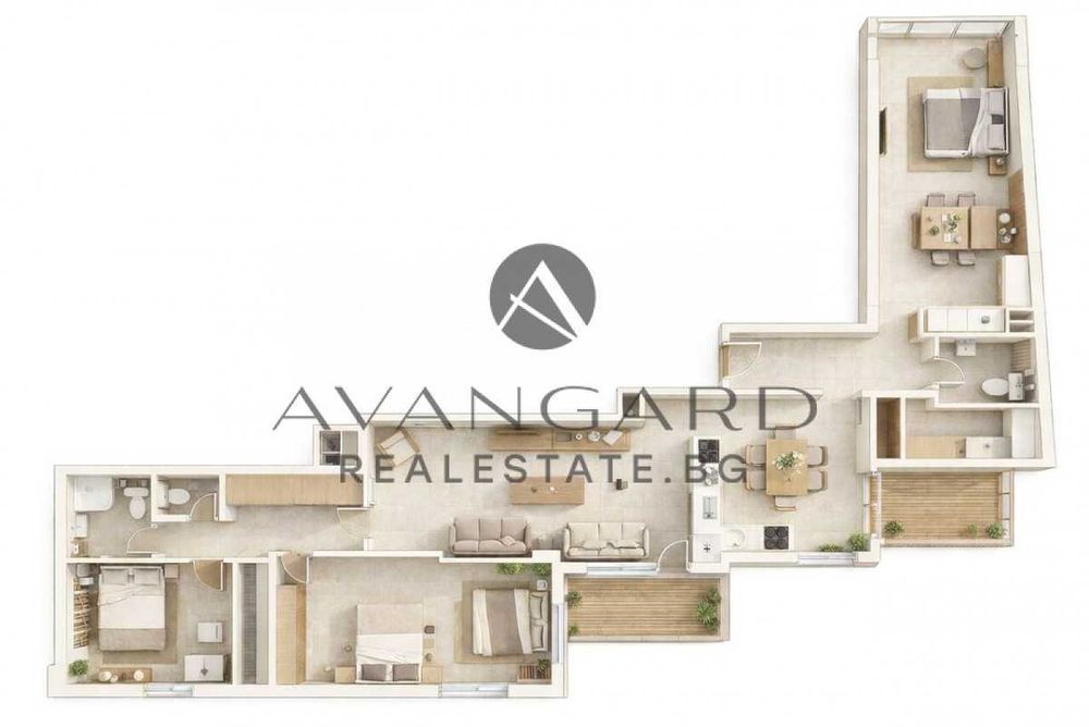 оф.25078 Многостаен апартамент до ГРАНДА