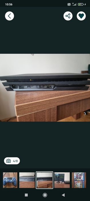 Vând sau schimb PS 4 Pro+Controller+GTA V,FC24-1TB
