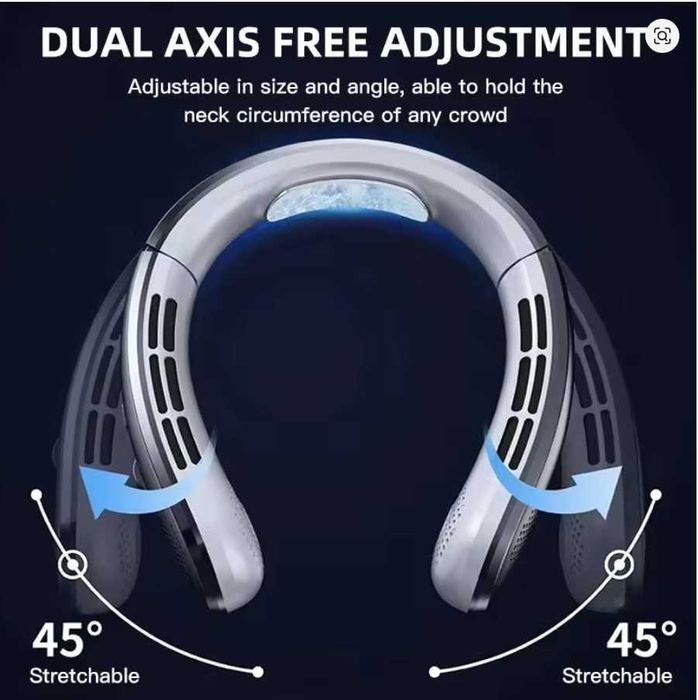 Xiaomi ventilator portabil de gat cu acumulatori, racitor LED, display