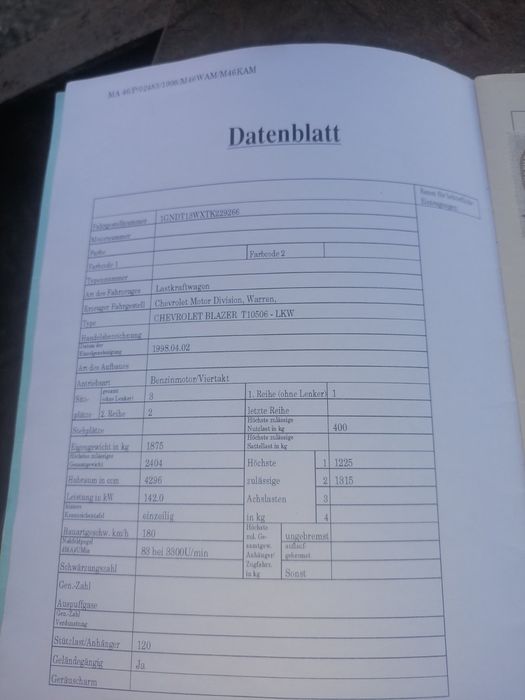 Chevrolet blazer 4.3 v6 l35 190кс за части