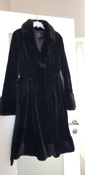 Шубка норка бу 42-44р чёрная