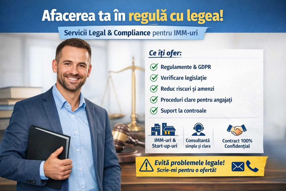 Servicii de consultanta legal & compliance