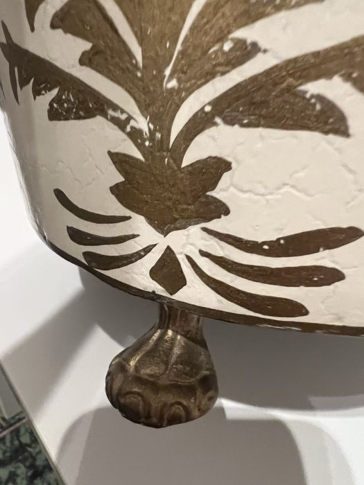 Cos de birou  metalic Hand Painted