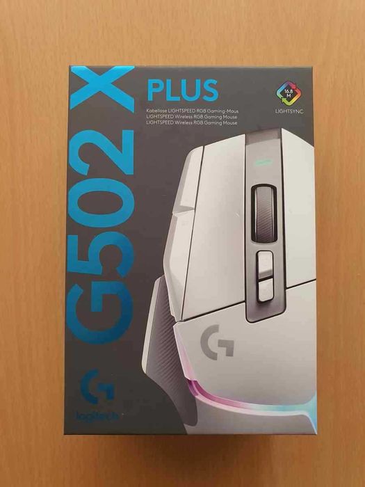 Mouse Logitech G502 X Plus Wireless Bluetooth Premium White gaming Nou