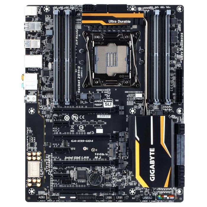 Дъно Дънна платка GIGABYTE GA-X99-UD4 2011-3 X99 до 128GB DDR4