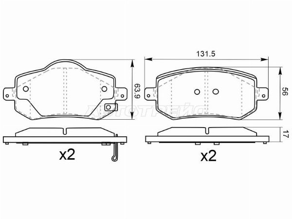 Колодки тормозные Спереди     Chery Arrizo 8