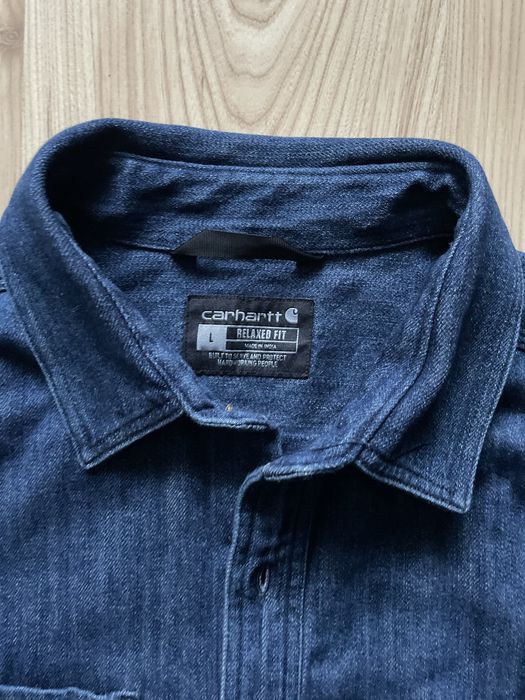 Carhartt relaxed fit/мъжка дънкова риза XL