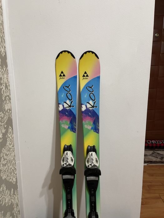 Schiuri copii 120 cm fischer cu clapari set