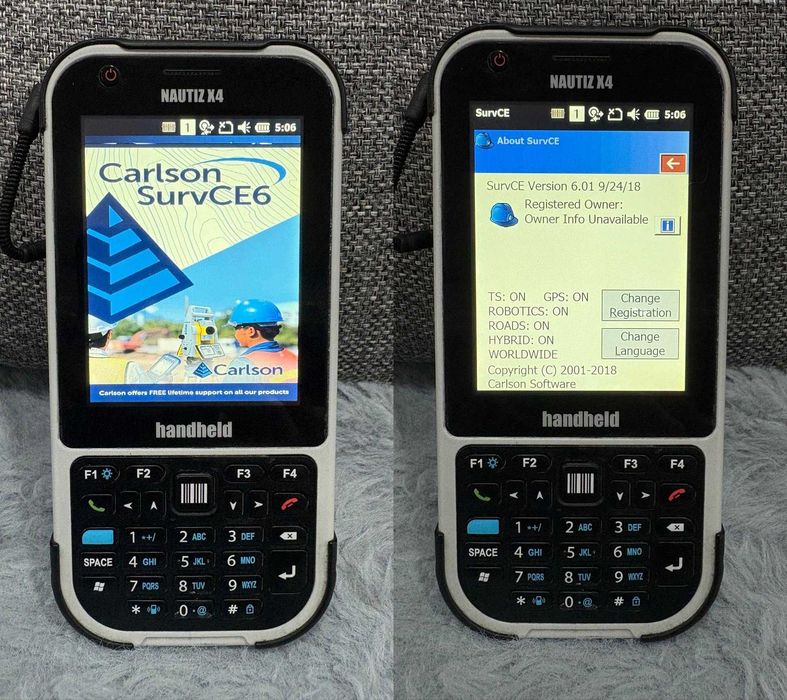 Controler NATIZ X4 - SurvCE 6, Fieldgenius 12 Fastsurvey 3,1 RTK GPS