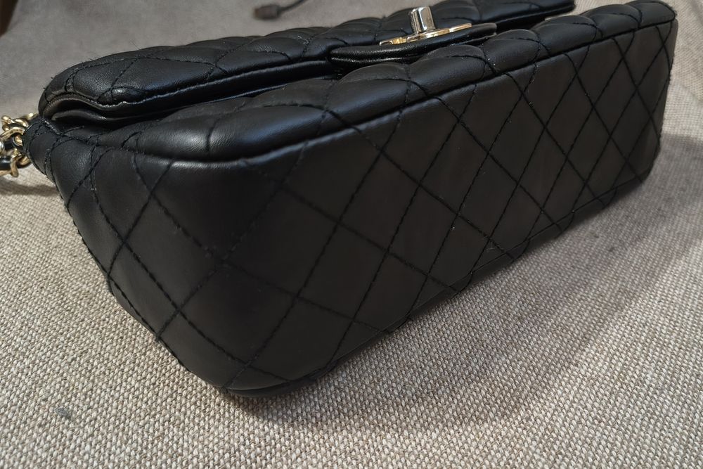 Кожена чанта, тип chanel double flap timeless medium