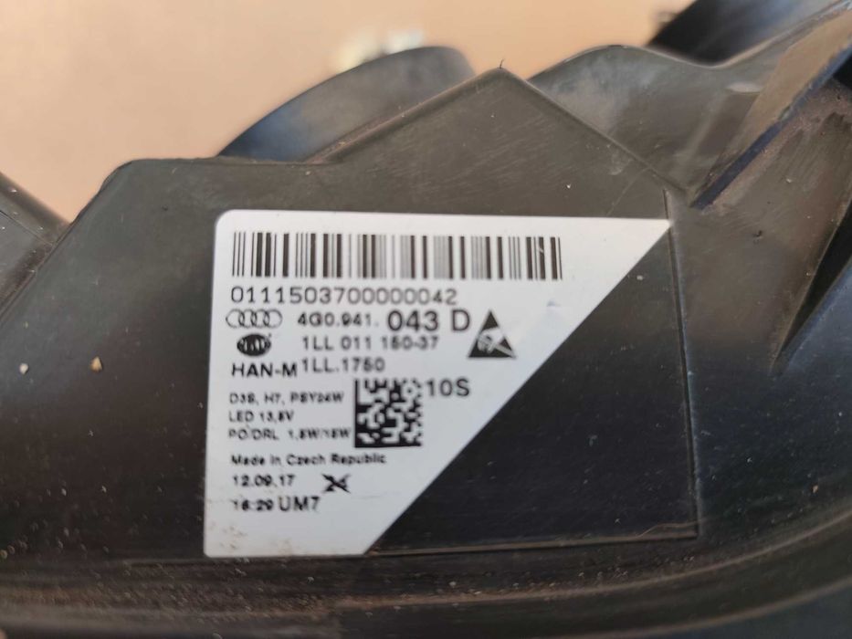 Оригинален ляв Фар Audi A6 4G C7 За Ремонт/Части 4G0941043D