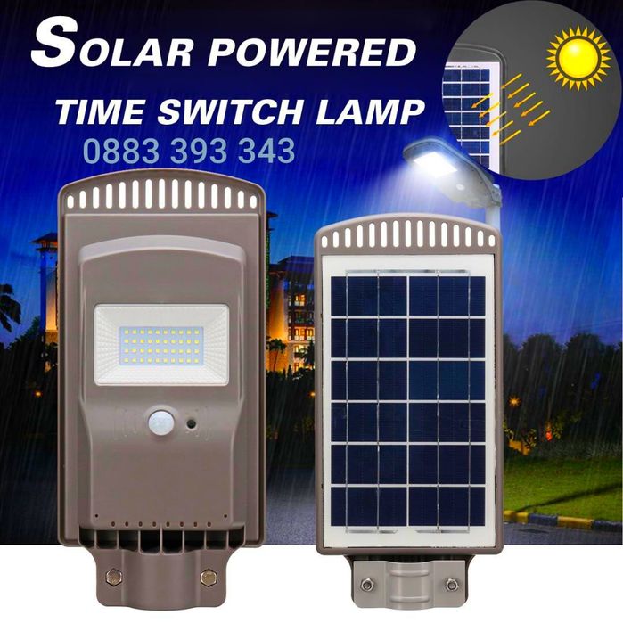 Соларна LED Лампа с соларен панел с дистанционно ЛЕД прожектор слънчев