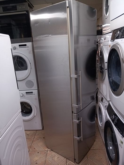 Иноксов комбиниран хладилник с фризер Liebherr A+++ 2 години гаранция