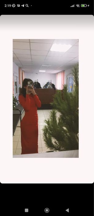 красное платье s размера
