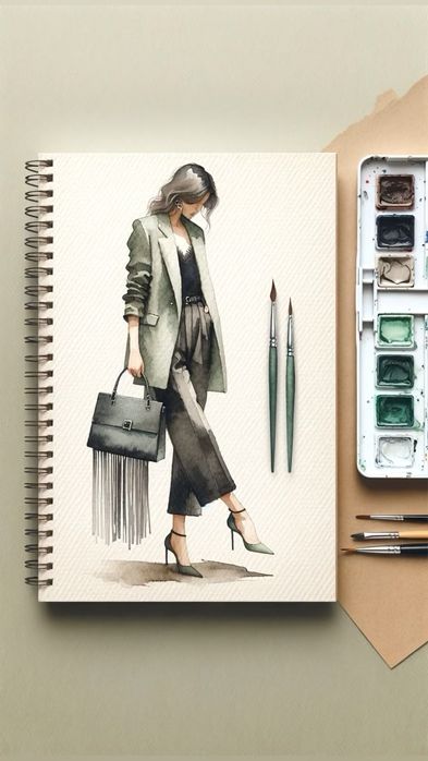 Модные эскизы / Fashion ilyustratsiya / фещн иллюстрации