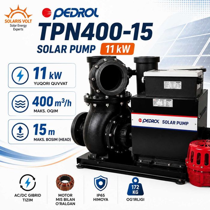PEDROL 11 kW Quyosh Nasosi