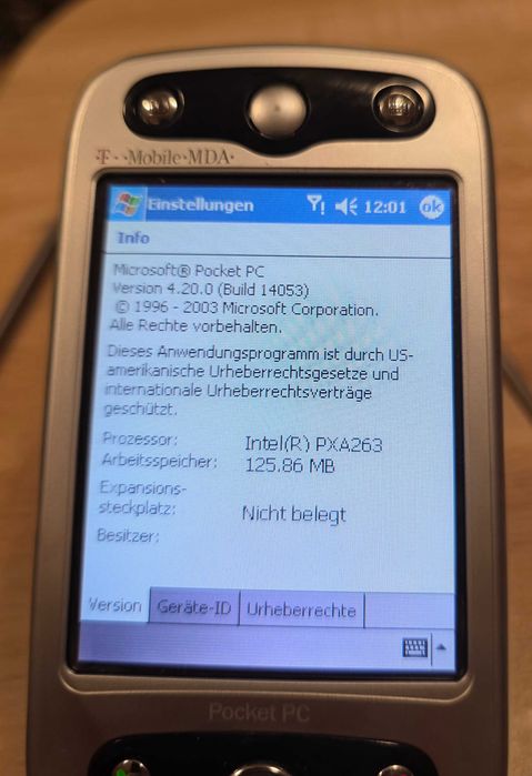 Джобен компютър - pocket PC T-Mobile PDA