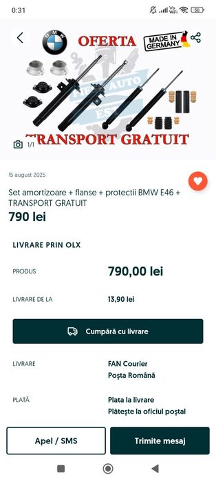 Suspensii BMW e46 noi