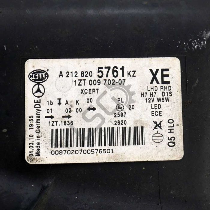 Far xenon stânga Mercedes-Benz E-Class (W212) OEM A2128205761KZ 147573