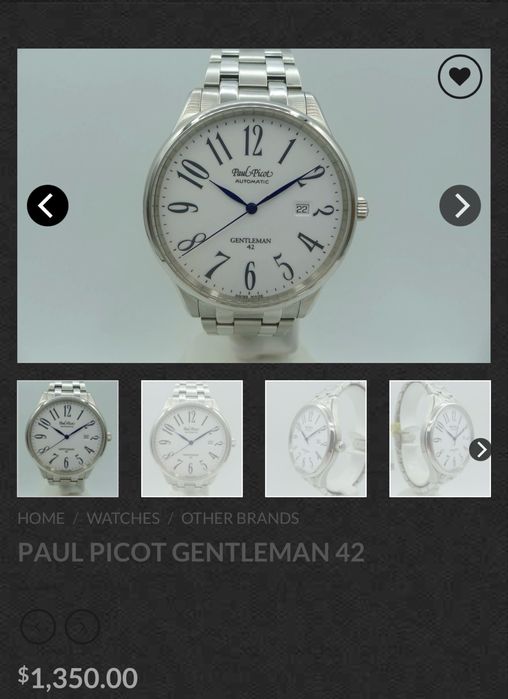 Часы Paul Picot Gentleman 42