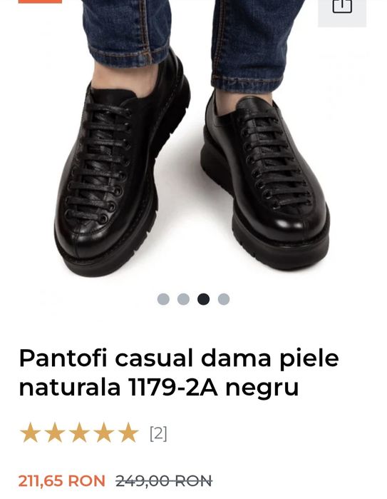 Pantofi piele noi dama