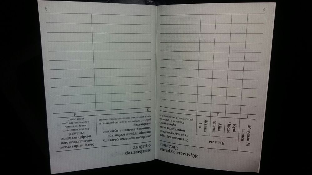 трудовая  книжка