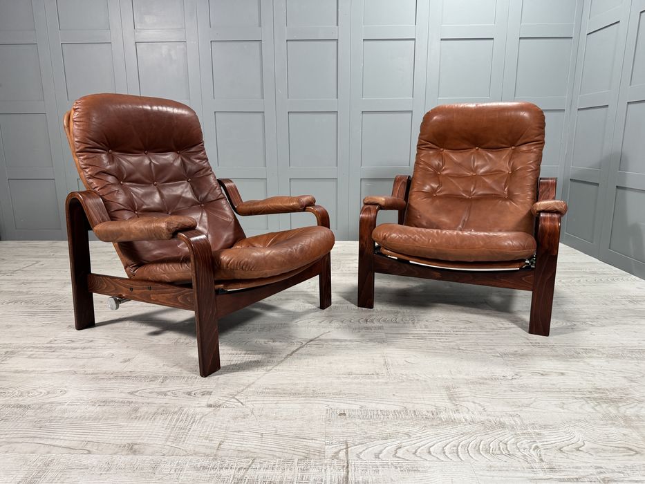 Винтидж кожени релакс кресла К102