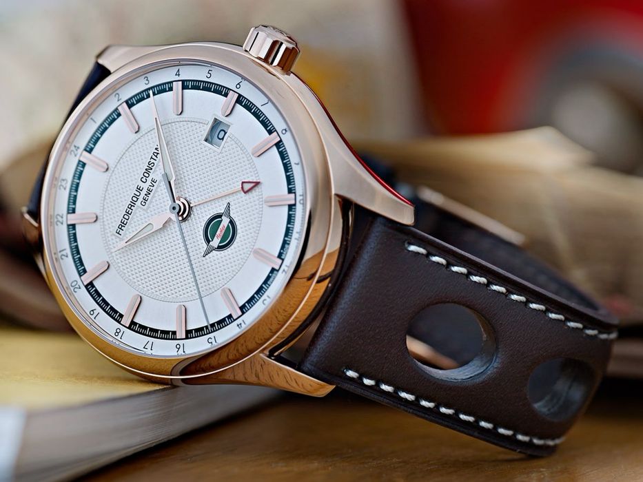 Швейцарские часы FREDERIQUE CONSTANT Vintage Rally Healey GMT