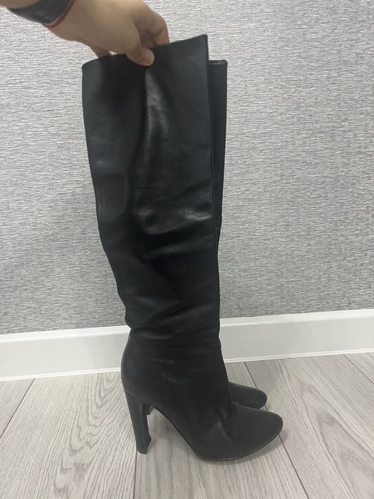 Женские кожанные сапоги