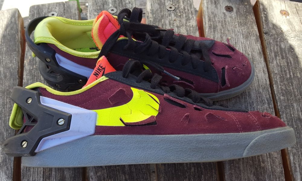 Nike Blazer Low × Acronym Nigth Maroon маратонки