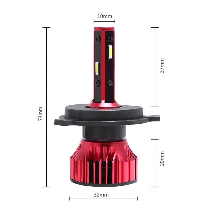 Led Крушки 4 диода H7