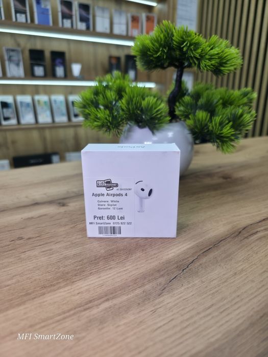 ‼️Apple Airpods 4 White - Sigilat - Garantie 12 luni