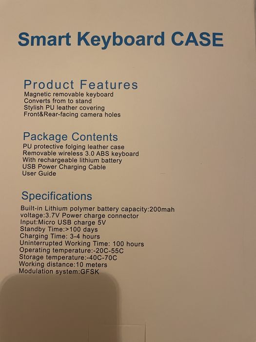 Кейс с безжична клавиатура за Xiaomi Redni Pad SE tablet