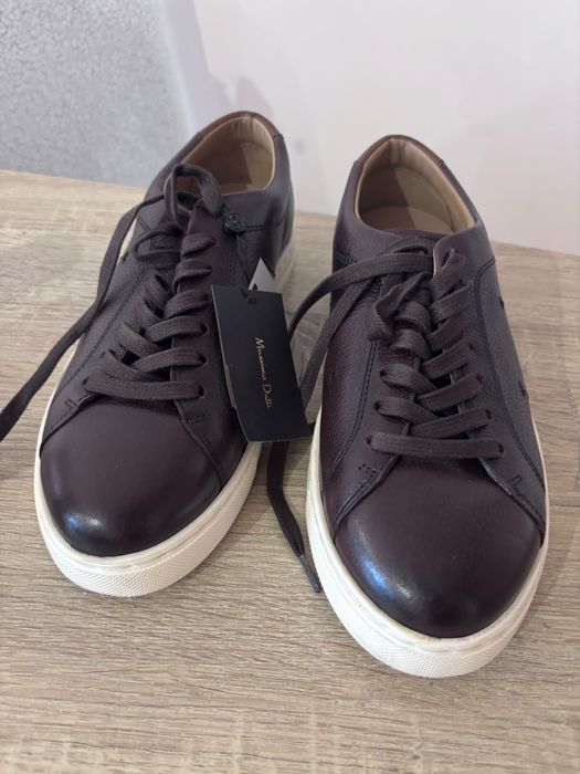 НОВИ Мъжки ест. кожа сникърси / маратонки Massimo Dutti (Размер 39)