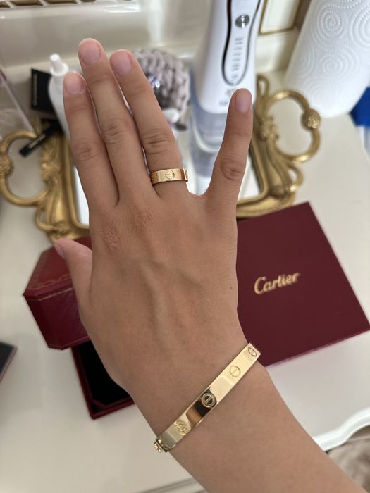 Кольцо Картье Cartier love литое