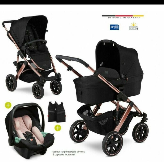 Carucior 3 in 1 ABC Design Salsa 4 Air Rose Gold