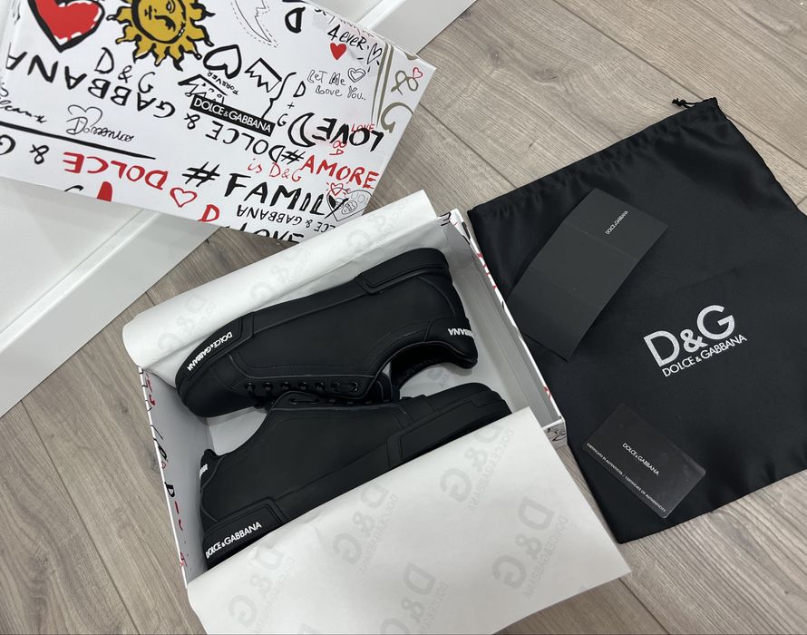 Adidasi Dolce Gabbana Portofino -Piele naturala-Full box