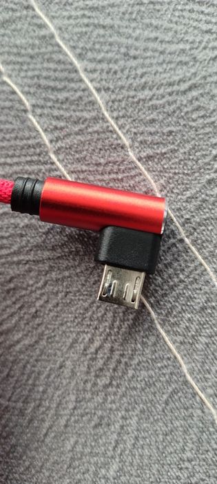Ъглов кабел с микро usb 3 метра