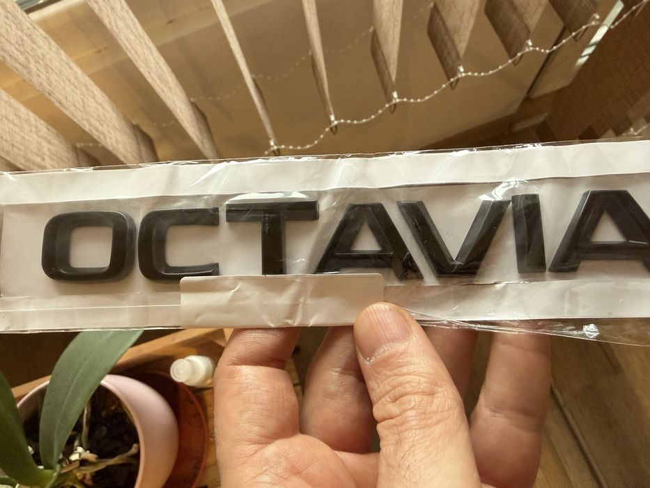 Лого(емблема) и надпис  Octavia, и VRS нов стил