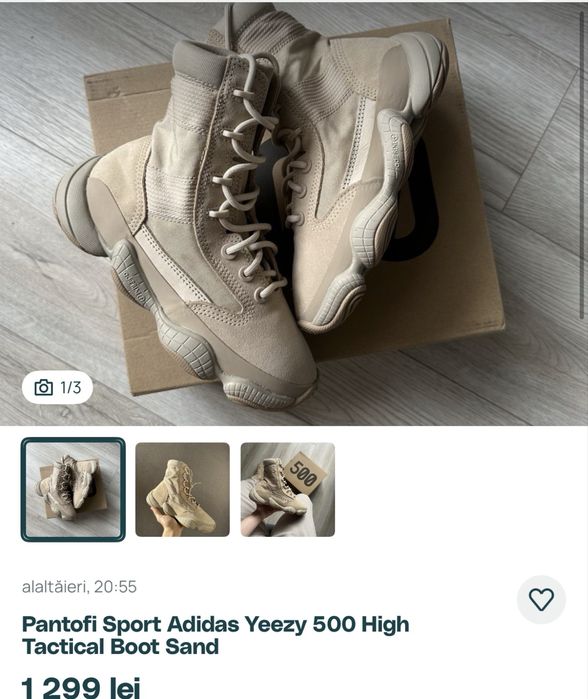 Bocanci Adidas high tactical boot 41,5 noi