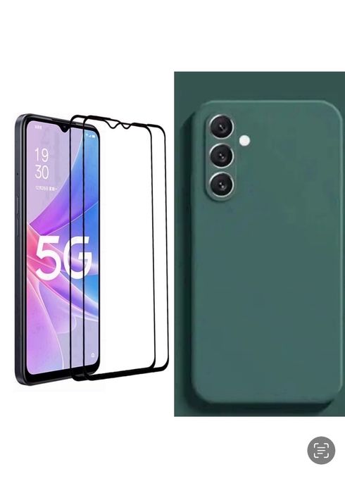 Samsung A50/A51/A52/A52S/A53/A56 Husa Silicon Catifea+Folie Sticla 11D