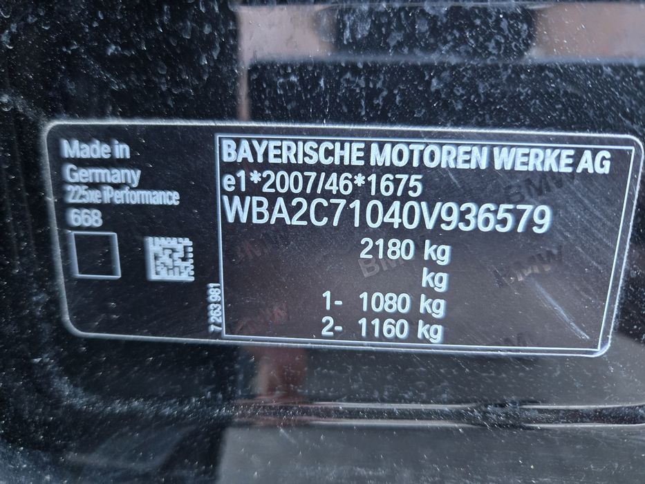 BMW seria 2 hibrid 4x4 automat