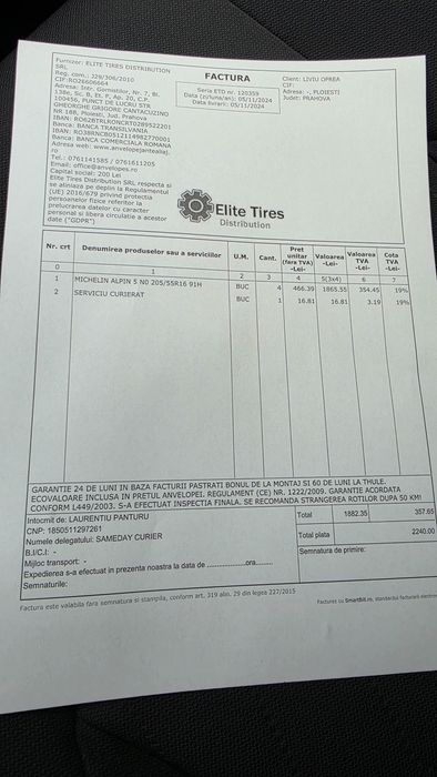 ROȚI Jante bmw OEM+Anvelope noi de iarnă  205.55.r16